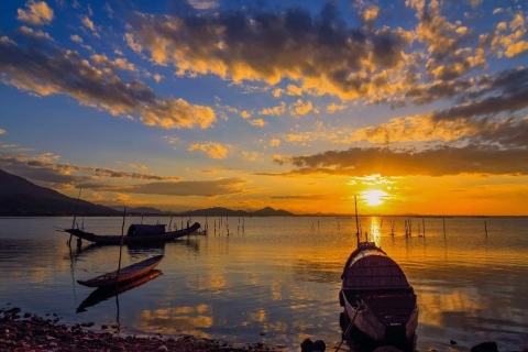 Hue : Visite d'une demi-journée au coucher du soleil sur la lagune de Tam Giang YellowHue : Excursion d'une demi-journée à la lagune jaune de Tam Giang au coucher du soleil