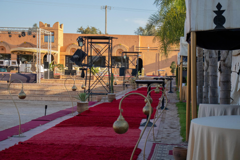 Agadir: Moroccan Wine Tasting Experience with Gourmet Bites Wine tasting and Moroccan food tasting, Gnawa music, with transportation
