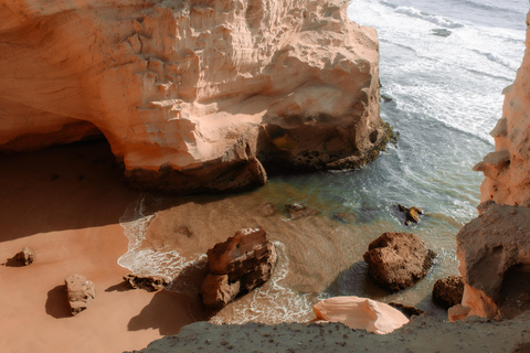 Agadir/Taghazout : sandboard et thé au coucher du soleil avec spectacle de feuAgadir/Taghazout : Sandboarding et thé au coucher du soleil avec spectacle de feu