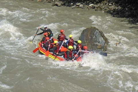 Stegenwald i nærheden af Werfen: Sportsrafting på Salzach-floden