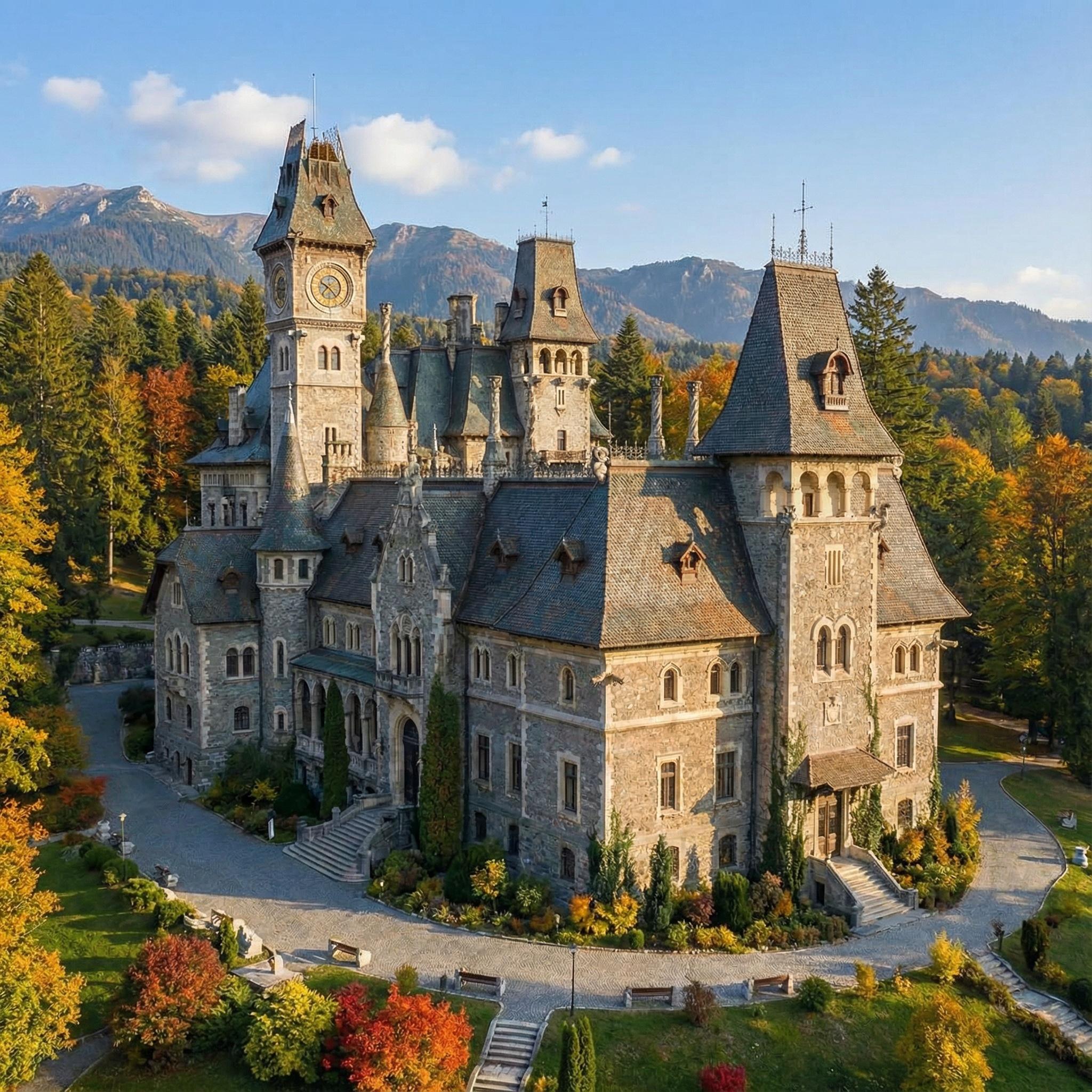 3 Schlösser, 1 Tagestour in Bukarest: Peleș, Dracula und Wednesday