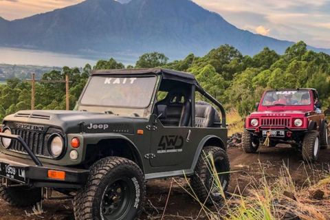 Kintamani: Jeep Sunrise Trekking with Hot Spring Kintamani 4WD Sunrise Tour with Natural Hot Spring Bath With Shuttle