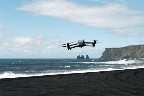 From Vík: Fly your Drone in Katla Ice Cave Super Jeep Tour