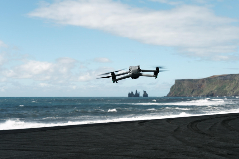 From Vík: Fly your Drone in Katla Ice Cave Super Jeep Tour