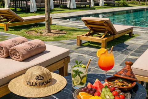 From Marrakesh: Pool Day Pass in Atlas Mountains with Lunch Refreshing Pool Escape: Enjoy Lunch and Easy Pickup
