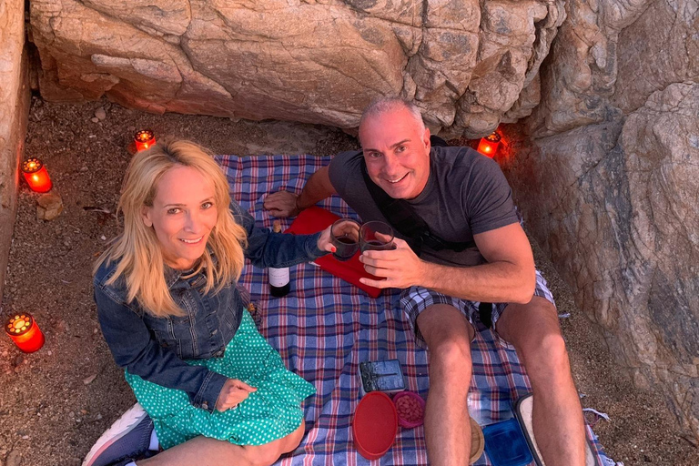 Romantisk cykeltur på Mykonos med privat picknick på stranden