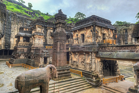 Viaje asequible en taxi desde Aurangabad a las cuevas de Ajanta y Ellora