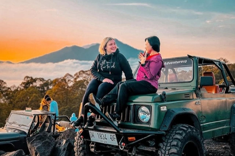Mount Batur Sunrise Jeep Tour with Black Lava & Hot Springs Tour with transfer hotel only (without hot springs)