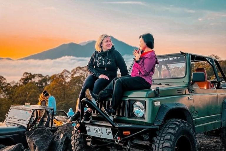 Mount Batur Sunrise Jeep Tour with Black Lava & Hot Springs Tour with transfer hotel only (without hot springs)