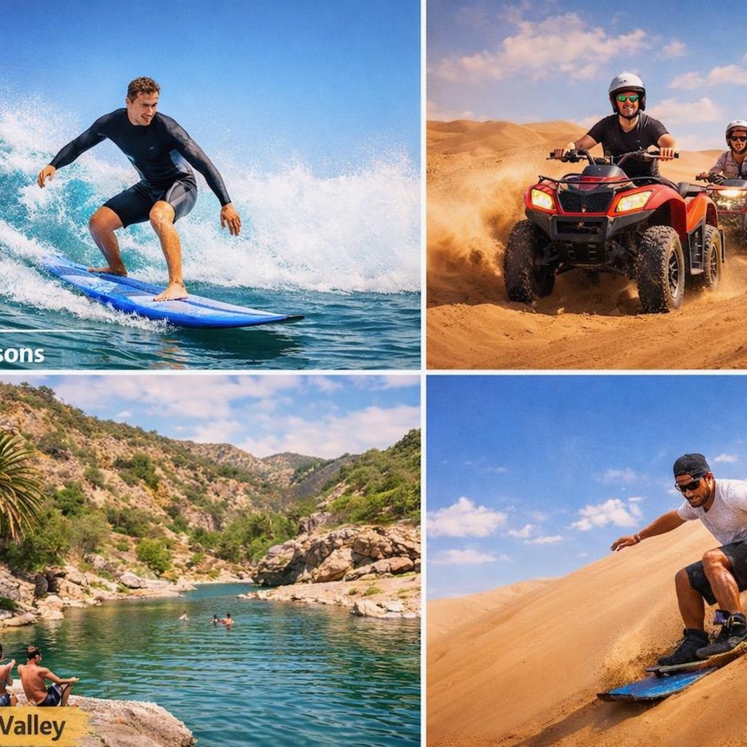 Agadir : surf, quad, vallée paradisiaque et sandboard (4 en 1)