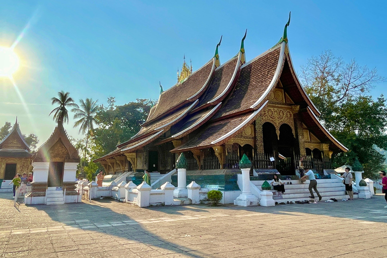 Luang Prabang: Almsgiving Ceremony and Kuang Si Falls Tour Private 1-2 pax