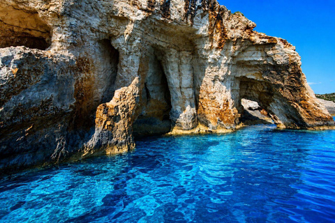 Zakynthos: Sunset Boat with Swim Stops and Prosecco Aperitif