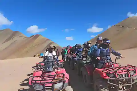 Rainbow Mountain ATV Tour, only 7 minutes walk