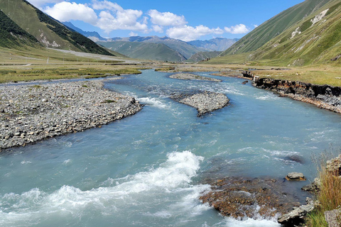 From Stepantsminda Kazbegi: TRUSO valley and ARSHA Waterfall