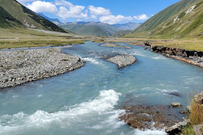 From Stepantsminda Kazbegi: TRUSO valley and ARSHA Waterfall