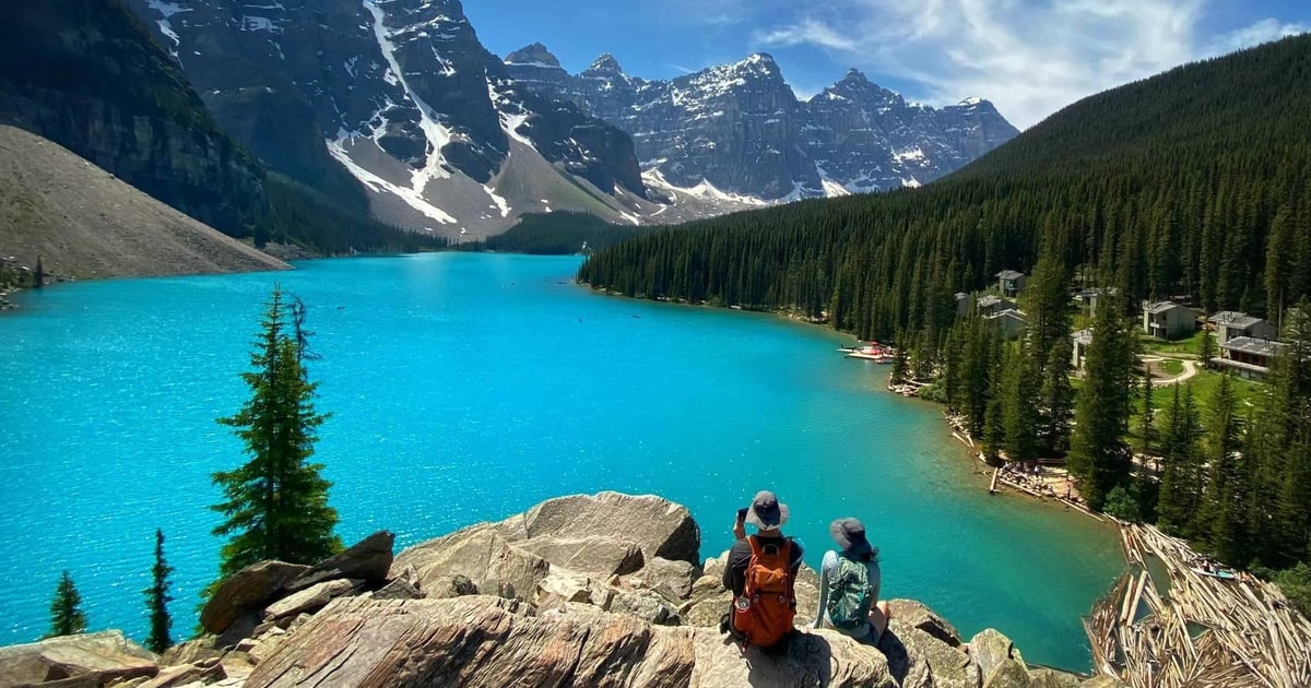 Banff til Moraine Lake og Lake Louise 1 5 time til hver sø GetYourGuide