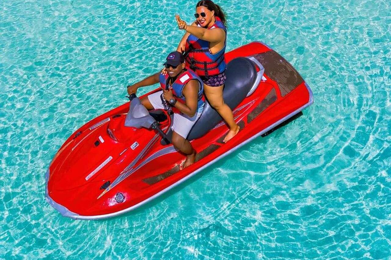 Double Thrill – Jet Car & Jet Ski. Transfer + Drone Option For 2 Participant. 1 hour ride Jetski & 30 Minutes jetcar