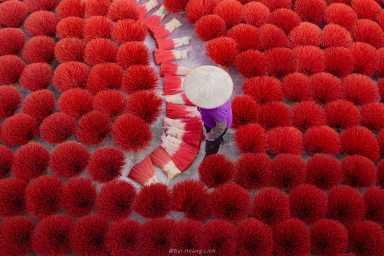 Hanoi: Incense Village, Hat or Lacquer Village "SMALL GROUP" PRIVATE: 4 Villages: INCENSE + HAT + LACQUER + VOTIVE PAPER