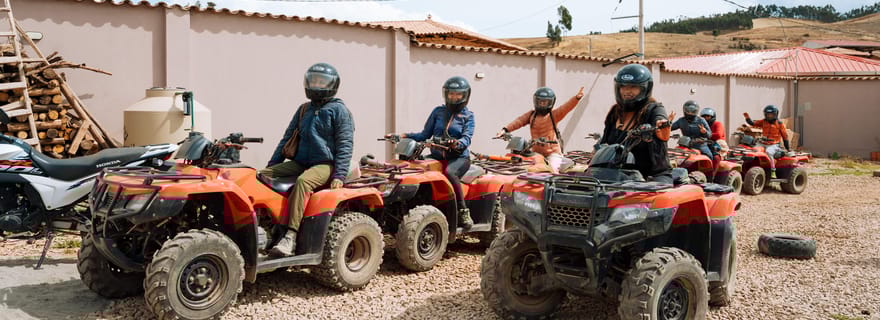 Depuis Urubamba : excursion d'une demi-journée en quad à Moray et aux salines de Maras