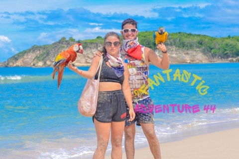 Von Bávaro: Buggy-Tour zum Strand von Macao und zur Cenote