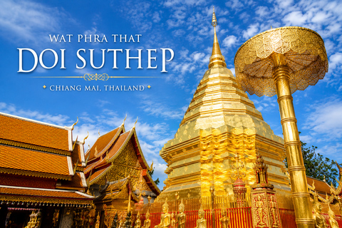 Chiang Mai: 3 Hour Doi Suthep Temple Tour with Red Car Ride