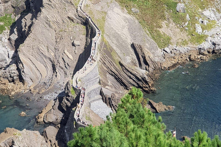 Bilbao, Guggenheim, and Gaztelugatxe from Biarritz Spanish