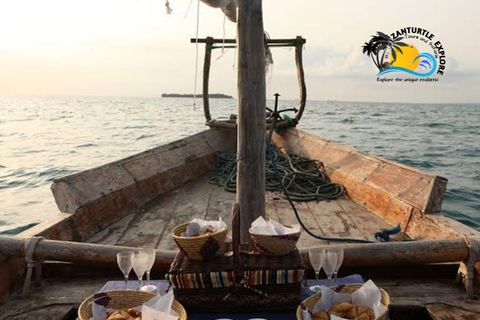 Stone town: Private Sunset Cruise with Local Music & Snacks Shared Tour with Hotel pick up and drop-off in Stone town