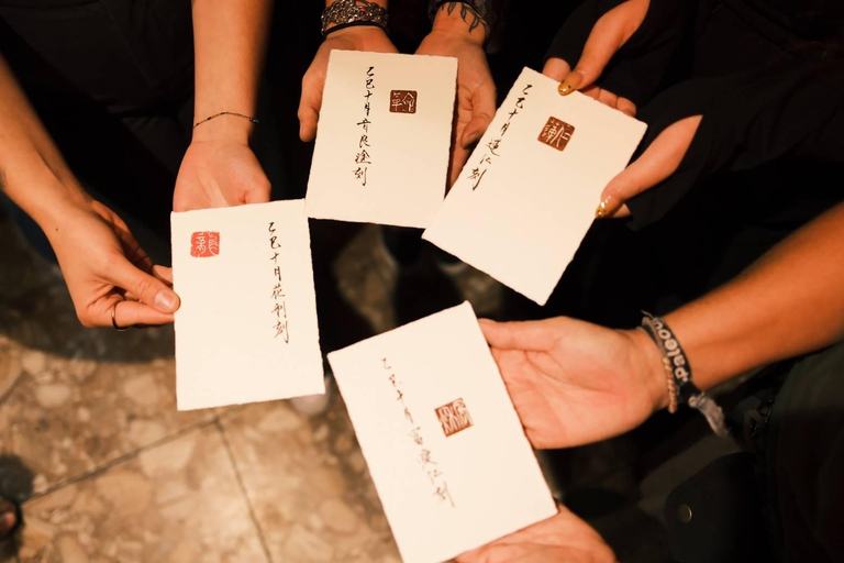 Kyoto: Stone Seal Carving Workshop with Calligrapher Calligraphy & Stone seal carving course