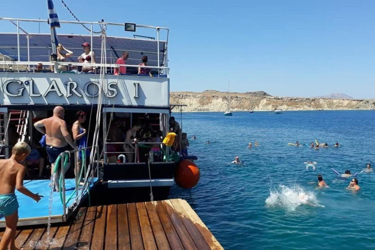 Rhodes: Lindos Cruise with Swimming Stops