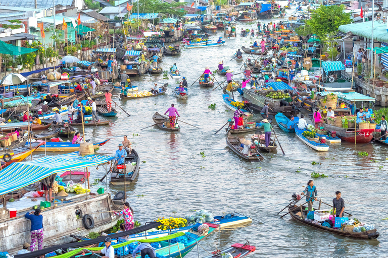 Tour pelo Delta do Mekong - Mercado flutuante de Cai Rang 2 dias 1 noturno