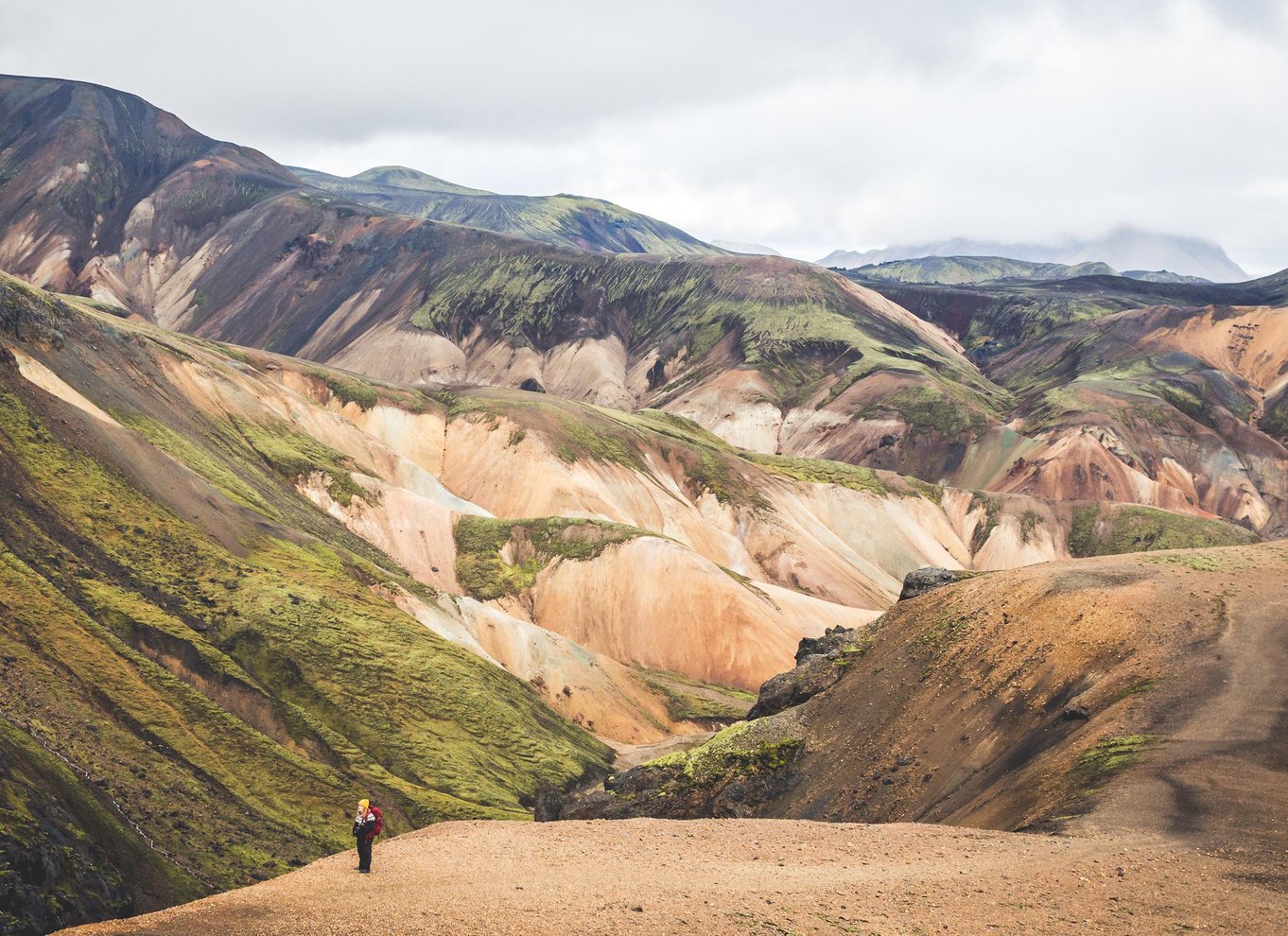 Reykjavik: Vandretur i højlandet ved Landmannalaugar og varme kilder