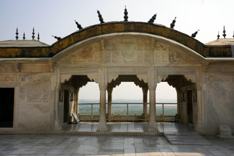 Au départ de Delhi : visite privée du Taj Mahal et du fort d'Agra au lever du soleilVoiture privée AC + chauffeur + visite guidée