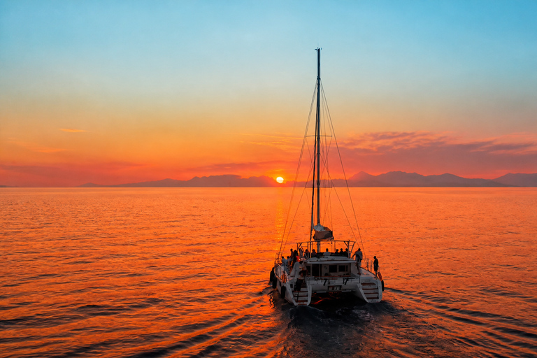 Rhodes: Premium All Inclusive Sunset Catamaran Experience