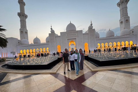 Abu Dhabi:Sheikh Zayed Grand Mosque Tour with Sunrise option Dubai:Abudhabi Grand Mosque Premium Tour With Audio Guide