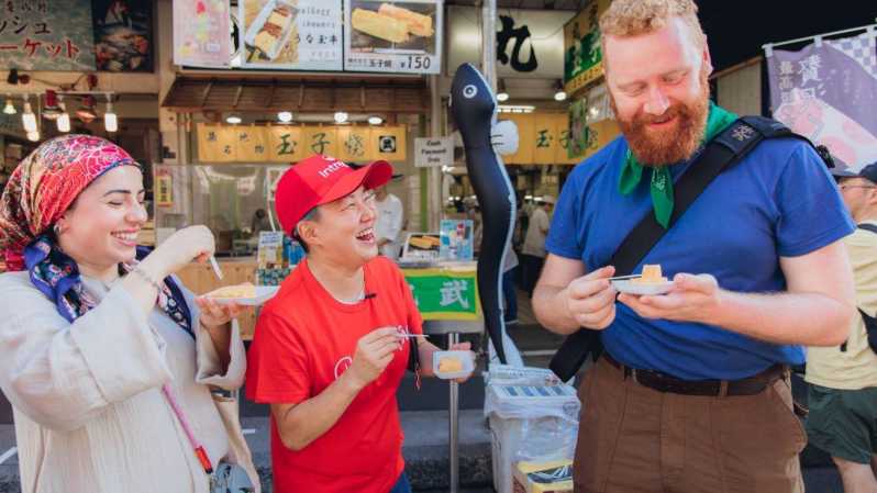 Tokyo: Tour guidato del mercato del pesce di Tsukiji con degustazioni