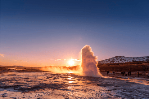 Private Golden Circle with Snowmobile Ride from Reykjavik