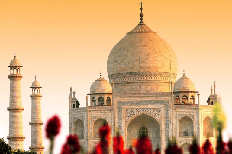 From Delhi: All-Inclusive Taj Mahal Tour By Gatimaan Express Private Tour with 2nd Class Coach, Car, Entry Fees and Lunch