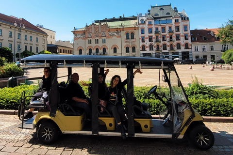 Krakow: City Sightseeing Tour by Electric Buggy Golf Cart Small group tour from the meeting point