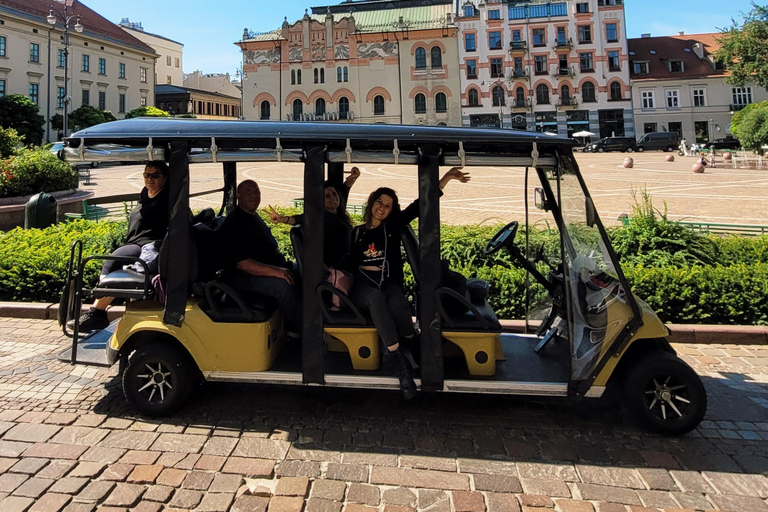 Krakow: City Sightseeing Tour by Electric Buggy Golf Cart Small group tour from the meeting point