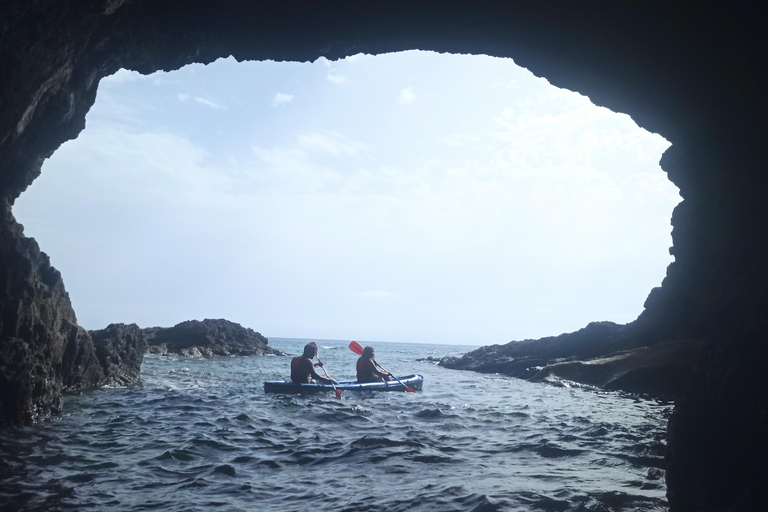 Aventure en kayak à Calheta : Plage de Zimbralinho ou tour de l&#039;îlot Cal