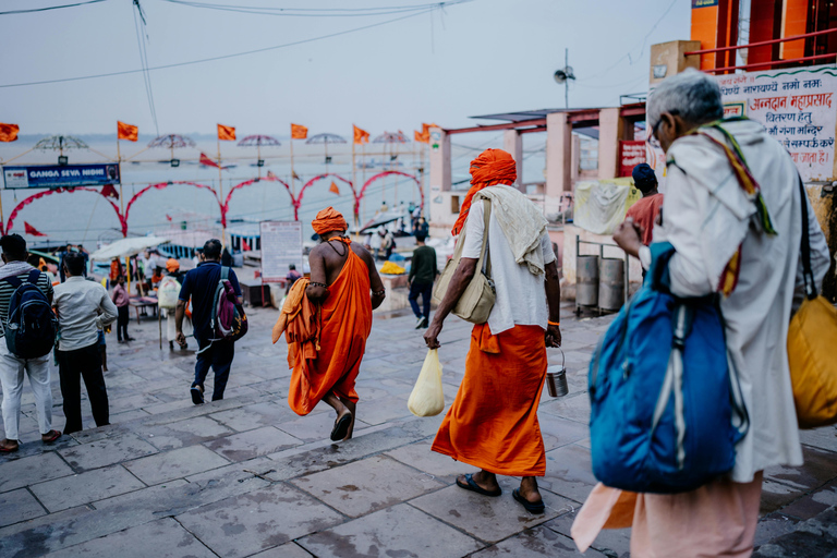 Varanasi: Ganztagestour mit Bootsfahrt &amp; Sarnath-Erkundung