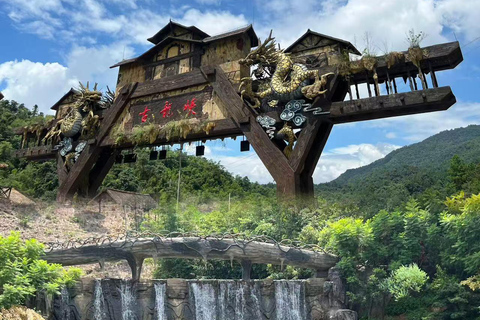 Guangdong: Qingyuan Gulongxia Rafting Day Trip Gulongxia Glass Grand Canyon + Gulong Gorge Rafting