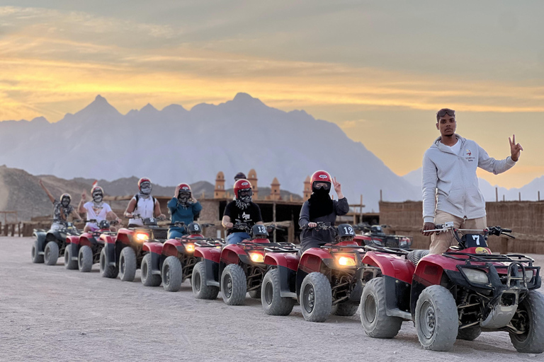 Hurghada: Safari nel deserto in quad per 5 ore e barbecueTour di 2 ore in quad