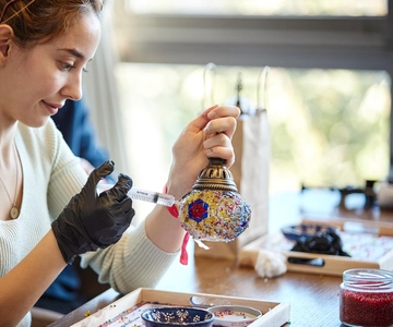 Traditional Mosaic Lamp & Candle Holder Workshop