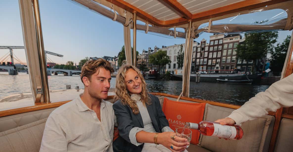 Afbeelding 1 van Amsterdam: Avond grachtenrondvaart met (open) bar aan boord