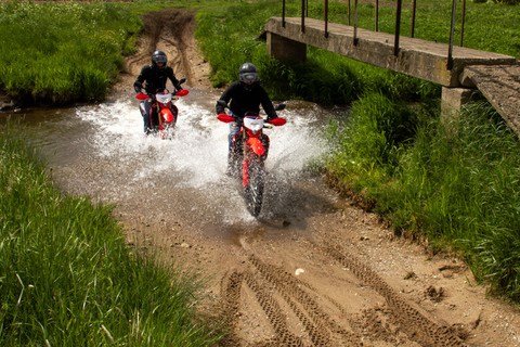 Enduro motorcycle experience around Vilnius city