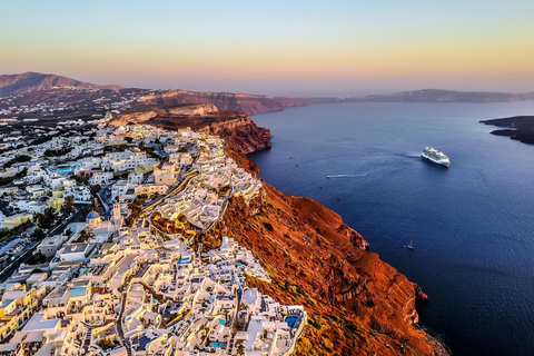 Depuis la Crète : Visite guidée d'une journée à SantorinSantorin : Croisière d'une journée et visite guidée - Port d'Héraklion