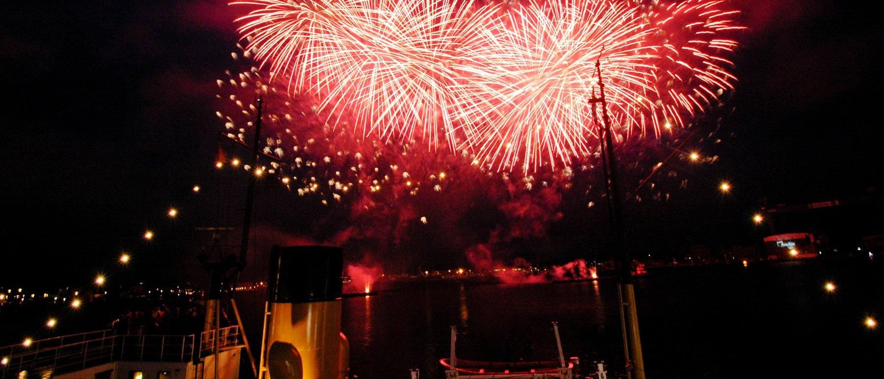 Kiel: Seglerfeuerwerk-Fahrt Schilksee am 24.06. auf der Förde-Adler
