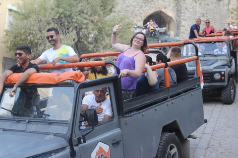 Alanya: Evening Jeep Safari with Sunset and Castle Views