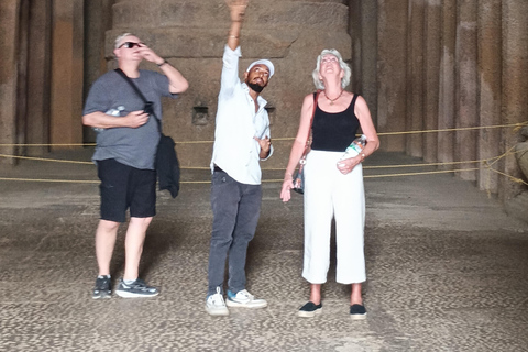 Mumbai: Kanheri Caves Guided Tour Kanheri Caves+Temple+Village+Tiger safri ( pickup & drop)
